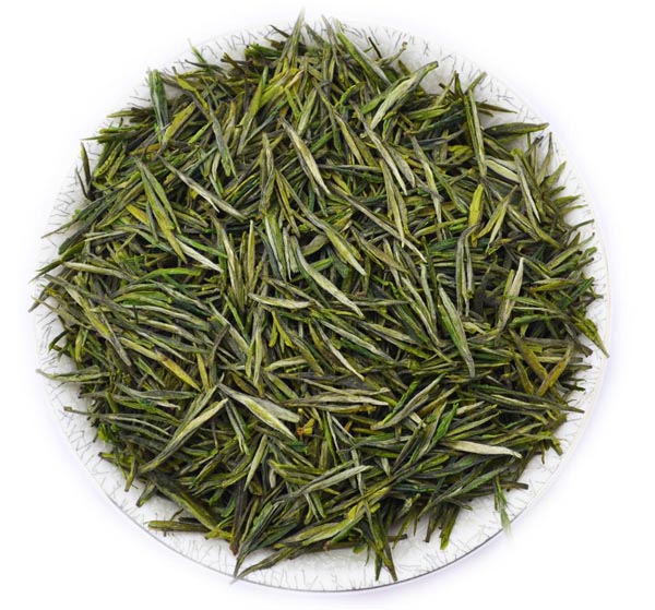 綠茶珍品婺源茗眉 條索緊結苗挺細秀，湯色黃綠鮮亮